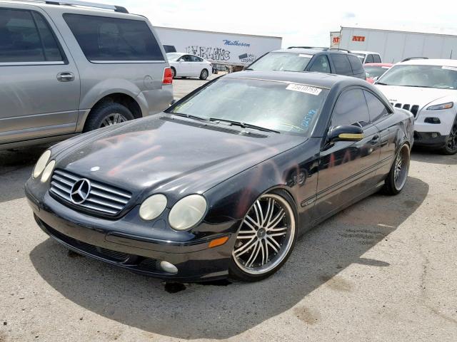 WDBPJ78J92A025198 - 2002 MERCEDES-BENZ CL 600 BLACK photo 2