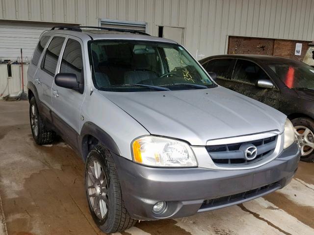 4F2YZ941X4KM19385 - 2004 MAZDA TRIBUTE LX SILVER photo 9