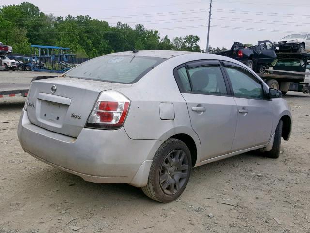 3N1AB61E27L681306 - 2007 NISSAN SENTRA 2.0 SILVER photo 4