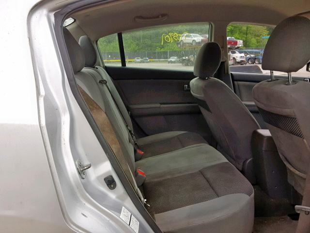 3N1AB61E27L681306 - 2007 NISSAN SENTRA 2.0 SILVER photo 6