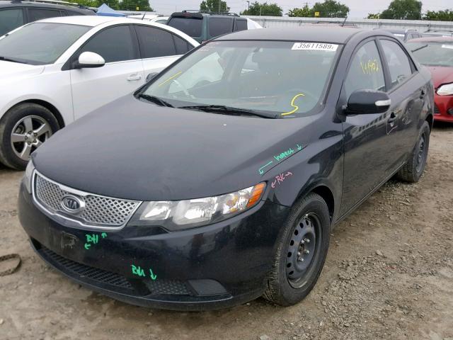 KNAFU4A2XA5170888 - 2010 KIA FORTE EX BLACK photo 2