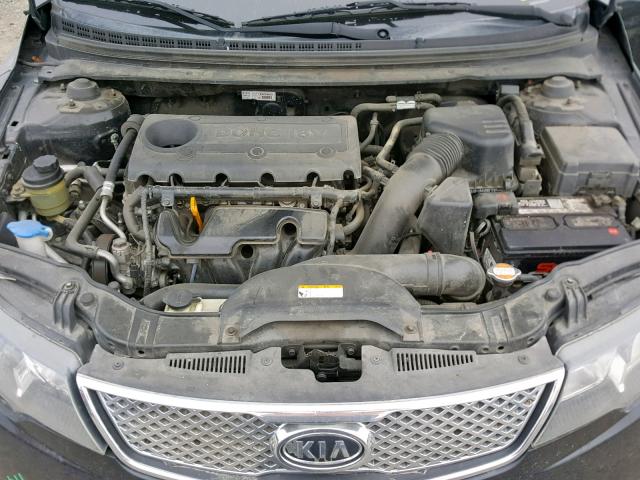 KNAFU4A2XA5170888 - 2010 KIA FORTE EX BLACK photo 7