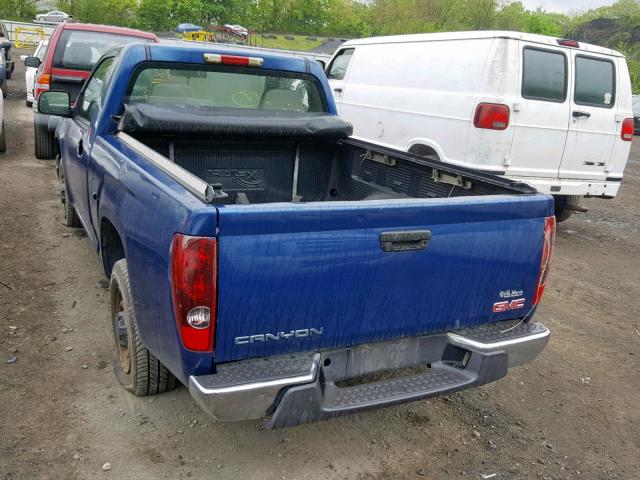 1GTCS148968208286 - 2006 GMC CANYON BLUE photo 3