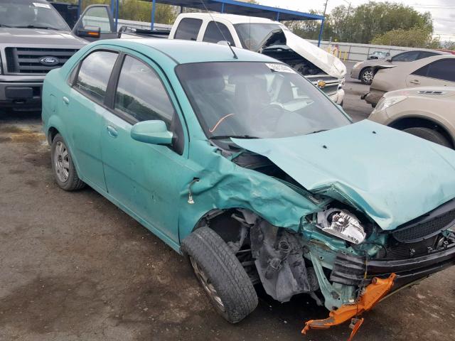 KL1TD52655B361890 - 2005 CHEVROLET AVEO BASE Yaşıl foto 1