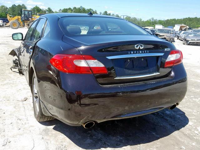 JN1BY1AR3BM376307 - 2011 INFINITI M37 X BLACK photo 3