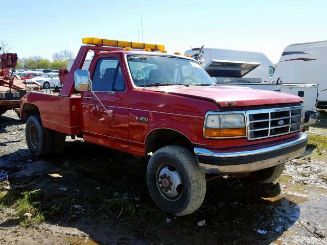 1FDKF38G9REA10922 - 1994 FORD F350 RED photo 1