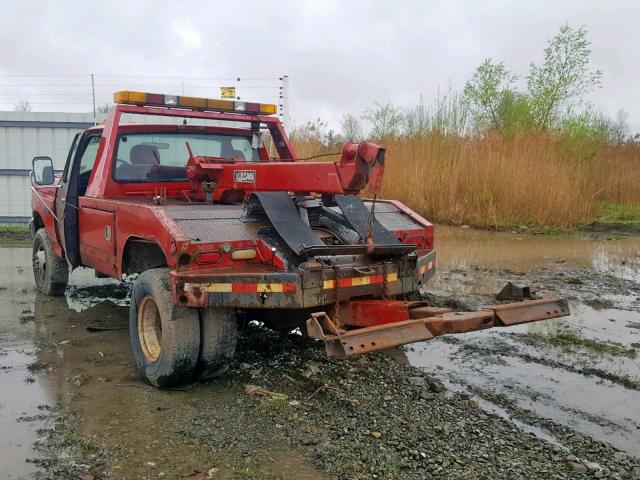 1FDKF38G9REA10922 - 1994 FORD F350 RED photo 3