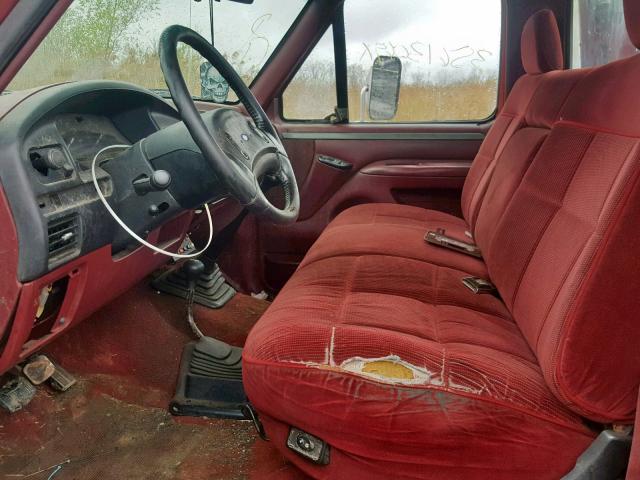 1FDKF38G9REA10922 - 1994 FORD F350 RED photo 5