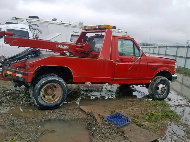 1FDKF38G9REA10922 - 1994 FORD F350 RED photo 9