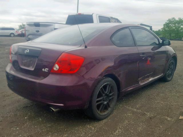 JTKDE177450033398 - 2005 TOYOTA SCION TC იასამნისფერი ფოტო 4