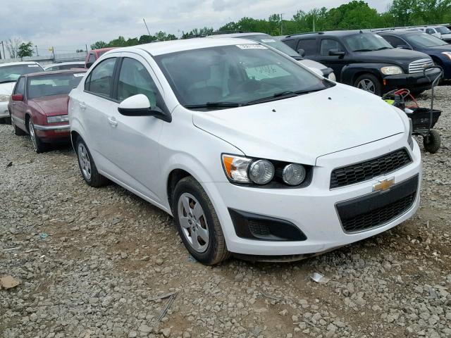 1G1JA5SH1F4174459 - 2015 CHEVROLET SONIC LS WHITE photo 1