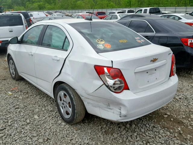 1G1JA5SH1F4174459 - 2015 CHEVROLET SONIC LS WHITE photo 3