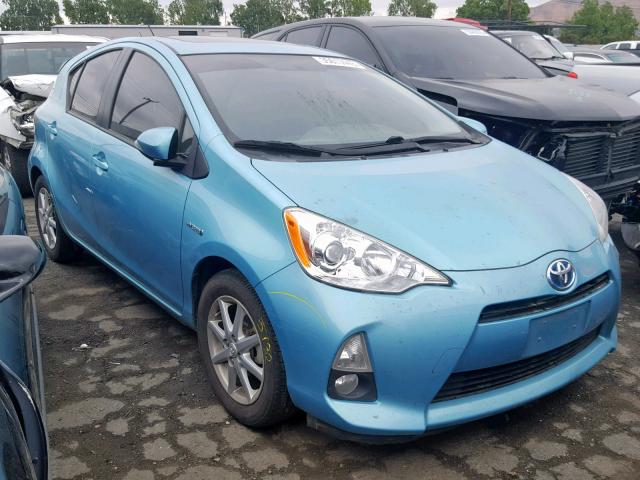 JTDKDTB30C1012962 - 2012 TOYOTA PRIUS C TEAL photo 1