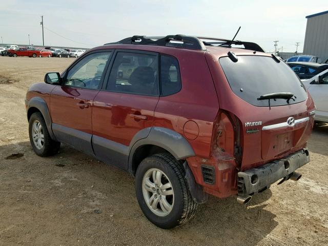 KM8JN12D98U912136 - 2008 HYUNDAI TUCSON SE MAROON photo 3