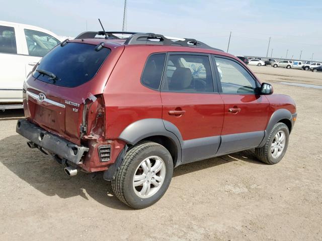 KM8JN12D98U912136 - 2008 HYUNDAI TUCSON SE MAROON photo 4