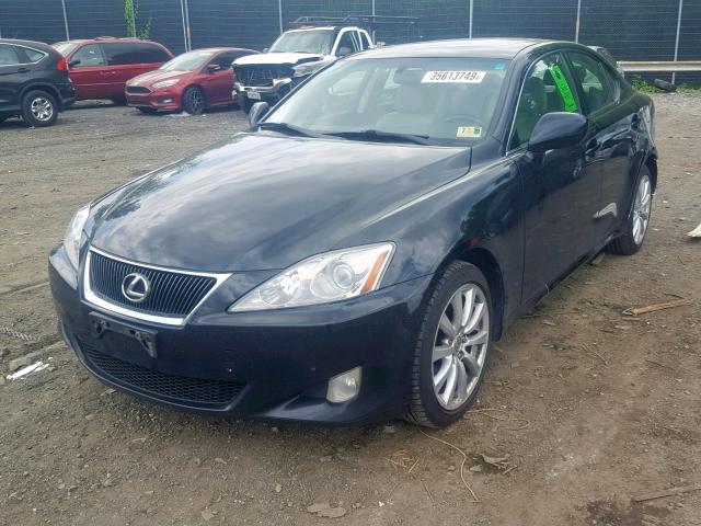 JTHCK262572018616 - 2007 LEXUS IS 250 BLACK photo 2