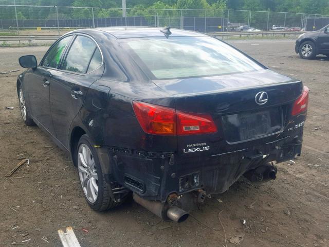 JTHCK262572018616 - 2007 LEXUS IS 250 BLACK photo 3