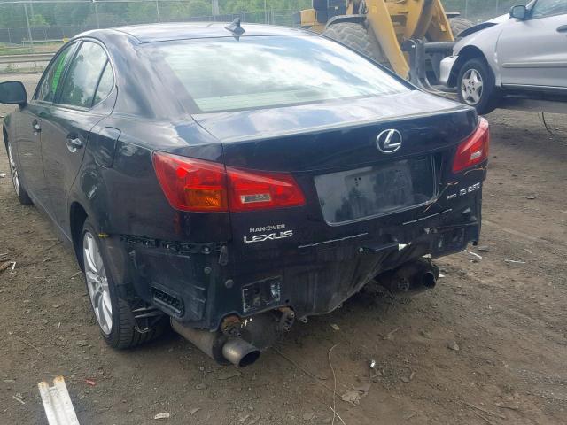 JTHCK262572018616 - 2007 LEXUS IS 250 BLACK photo 9