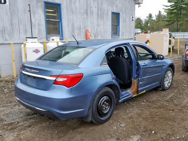 1C3BC4FB7BN558552 - 2011 CHRYSLER 200 LX BLUE photo 4