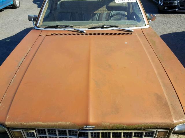 1X27D8W144939 - 1978 CHEVROLET NOVA BROWN photo 7