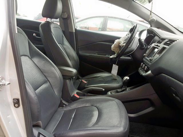 KNADN4A32C6047922 - 2012 KIA RIO EX SILVER photo 5