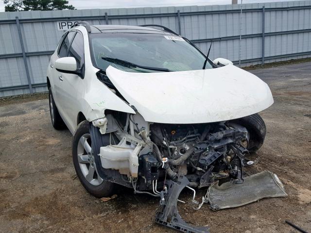 JN8AZ1MW9AW103922 - 2010 NISSAN MURANO S WHITE photo 1