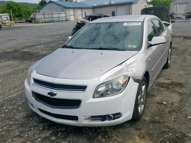 1G1ZH57B58F238710 - 2008 CHEVROLET MALIBU 1LT 银色 照片 2
