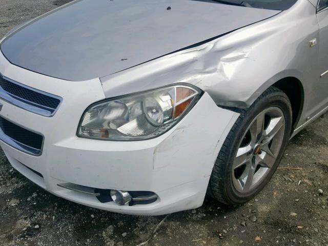 1G1ZH57B58F238710 - 2008 CHEVROLET MALIBU 1LT 银色 照片 9