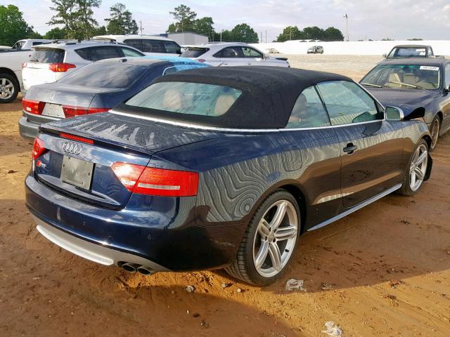 WAUVGAFH7BN010029 - 2011 AUDI S5 PRESTIG BLUE photo 4