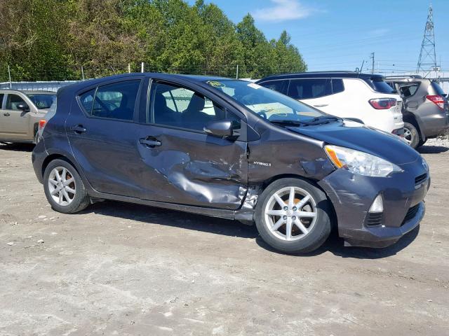 JTDKDTB32C1001218 - 2012 TOYOTA PRIUS C GRAY photo 9