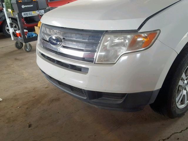 2FMDK3GC4ABA65412 - 2010 FORD EDGE SE WHITE photo 9