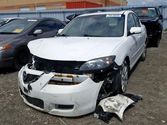 JM1BK32F191240493 - 2009 MAZDA 3 I WHITE photo 2