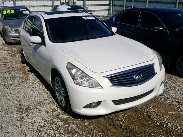 JN1DV6AP7CM811165 - 2012 INFINITI G25 BASE WHITE photo 1