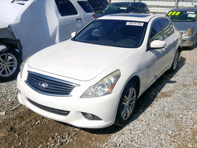 JN1DV6AP7CM811165 - 2012 INFINITI G25 BASE WHITE photo 2