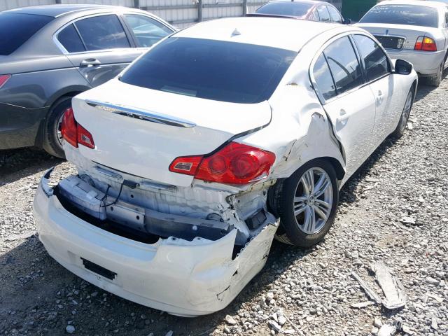 JN1DV6AP7CM811165 - 2012 INFINITI G25 BASE WHITE photo 4