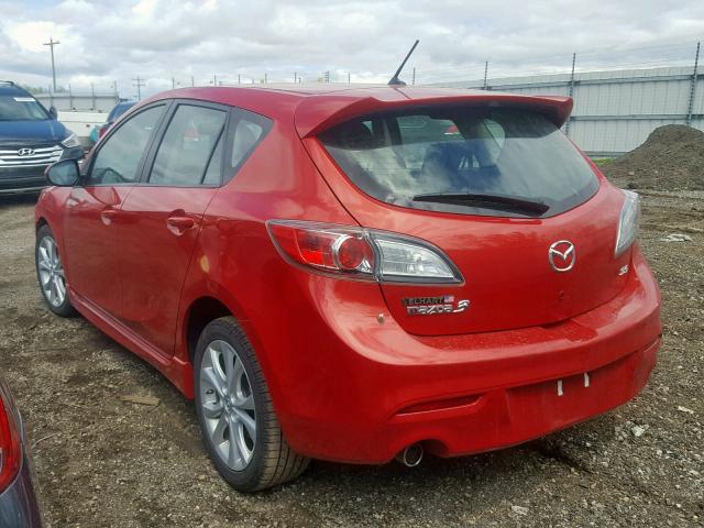 JM1BL1H54A1340396 - 2010 MAZDA 3 S RED photo 3