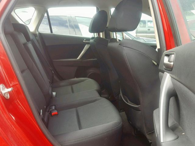 JM1BL1H54A1340396 - 2010 MAZDA 3 S RED photo 6