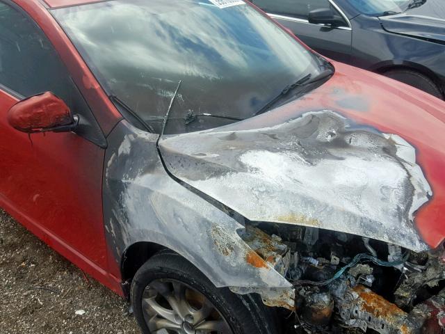 JM1BL1H54A1340396 - 2010 MAZDA 3 S RED photo 9