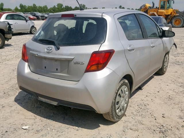 VNKKTUD36HA077321 - 2017 TOYOTA YARIS L SILVER photo 4