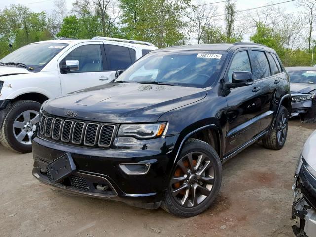 1C4RJFBT7HC683646 - 2017 JEEP GRAND CHER BLACK photo 2