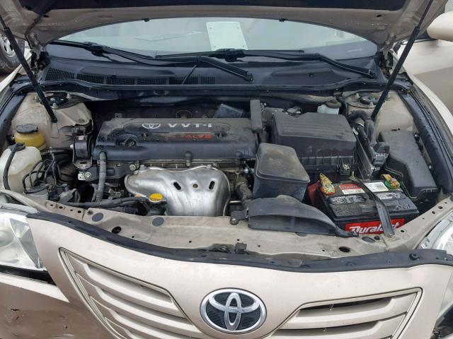 4T1BE46K17U078487 - 2007 TOYOTA CAMRY NEW GOLD photo 7