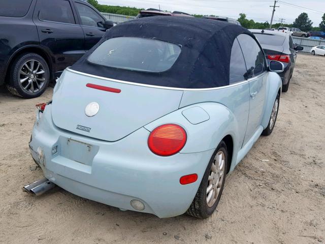 3VWCM31Y34M345451 - 2004 VOLKSWAGEN NEW BEETLE Mavi foto 4
