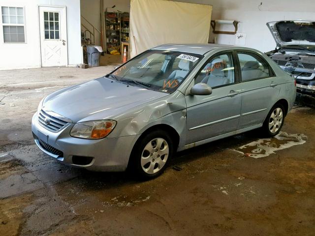 KNAFE121975468536 - 2007 KIA SPECTRA EX BLUE photo 2