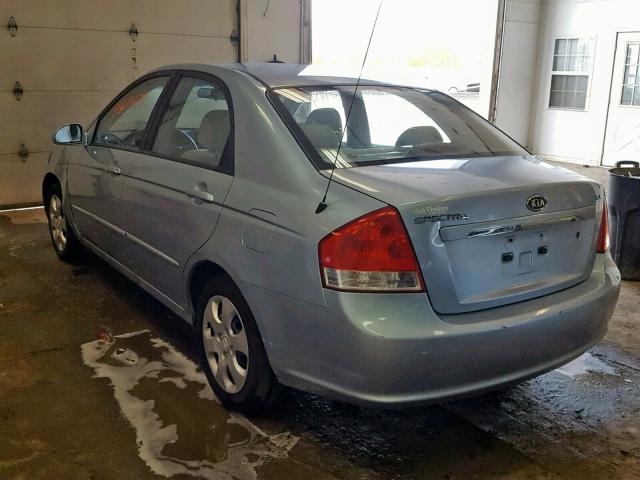 KNAFE121975468536 - 2007 KIA SPECTRA EX BLUE photo 3