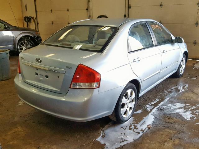 KNAFE121975468536 - 2007 KIA SPECTRA EX BLUE photo 4