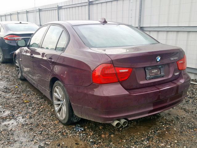 WBAPH57569NL80562 - 2009 BMW 328 I SULE PURPLE photo 3