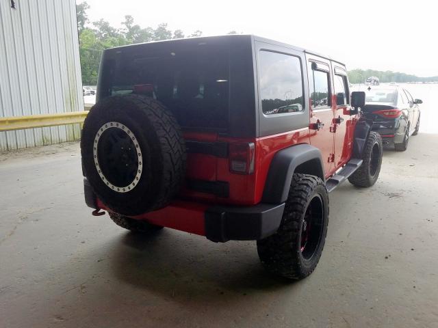 1C4BJWEG5EL224501 - 2014 JEEP WRANGLER UNLIMITED SAHARA  photo 4