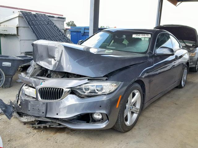 WBA3N3C56EF711355 - 2014 BMW 428 I GRAY photo 2