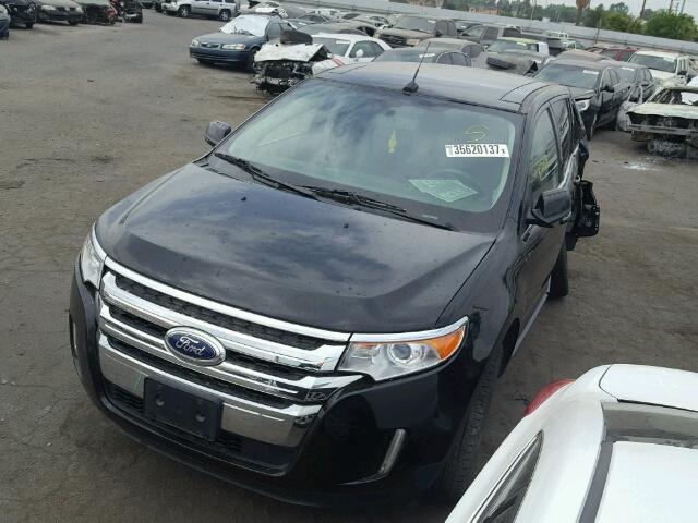 2FMDK3KC2DBC85613 - 2013 FORD EDGE LIMIT BLACK photo 2