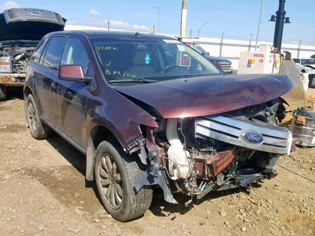 2FMDK4JCXABB49586 - 2010 FORD EDGE SEL BURGUNDY photo 1